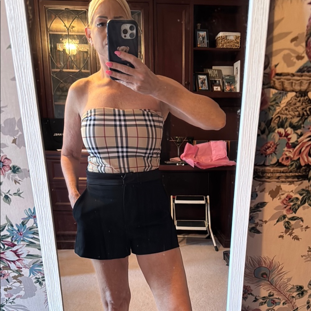 Burberry tube top ,size medium,bathing suit material